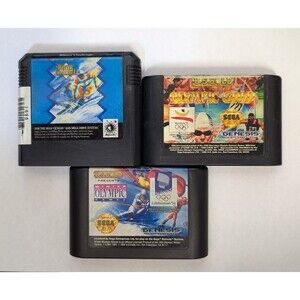 Sega Genesis Olympics Game Lot - Olympic Gold, Winter Challenge, Winter Olympics